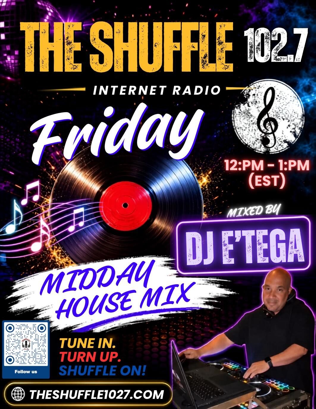 DJ E’Tega’s — Friday Midday Mix Show